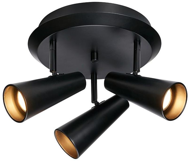 Markslöjd Crest lampa podsufitowa 3x7W czarna 108204