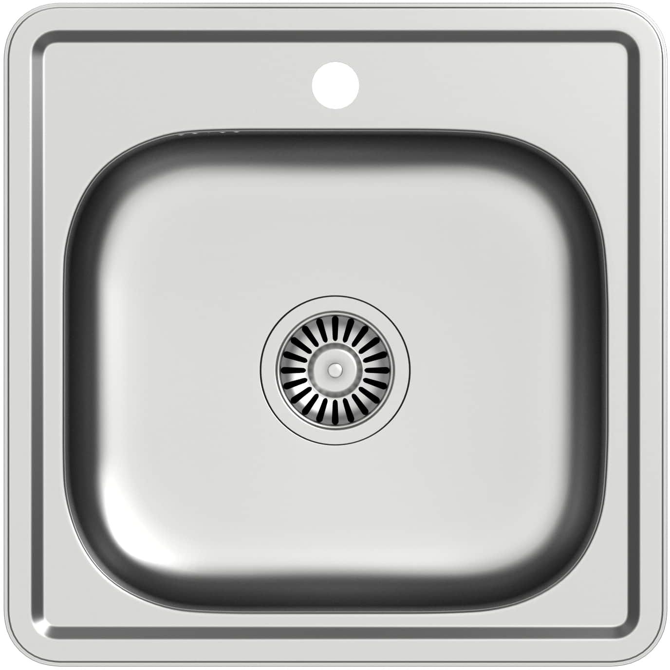Quadron Joe 110 SteelQ zlewozmywak stalowy 48x48 cm wpuszczany len HD110LEN4848 - Wysyłka w 24h