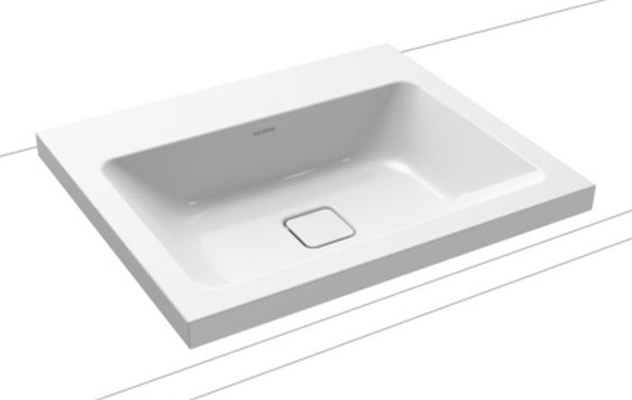 Kaldewei Cono umywalka 60x50 cm nablatowa prostokątna model 3083 biała 901906003001