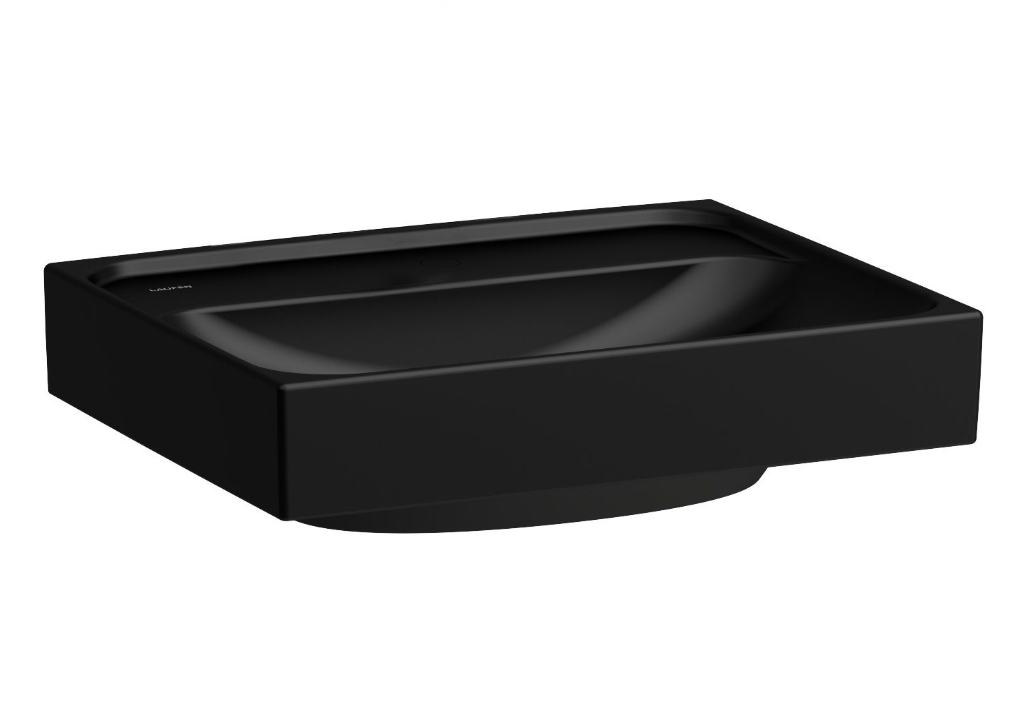 Laufen Meda umywalka 45x35 cm prostokątna ścienna-meblowa czarny mat H8151117161091