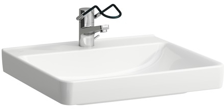 Laufen Pro Liberty umywalka 60x55 cm prostokątna ścienna dla niepełnosprawnych biała H8119500001561 - Wysyłka w 24h
