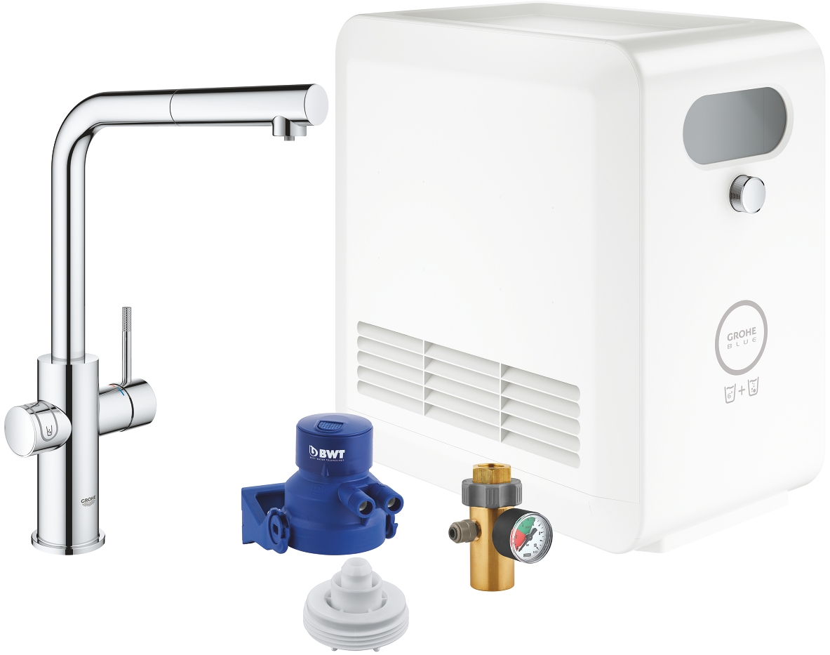 Grohe Blue Professional zestaw startowy z baterią kuchenną chrom 31326002