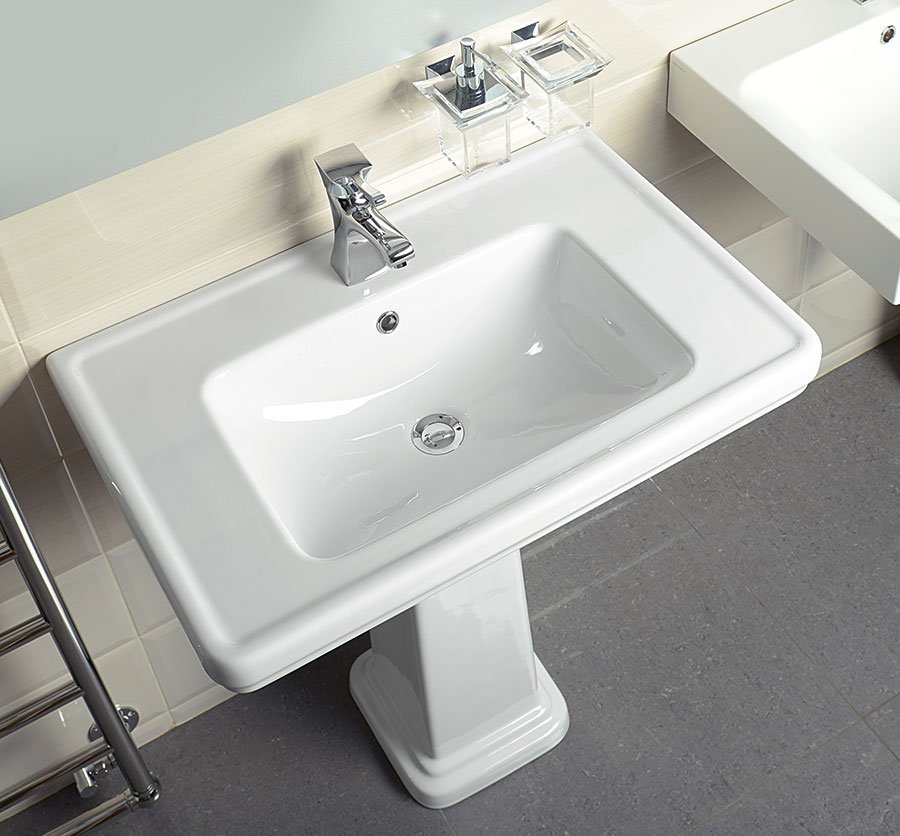 GSI Classic umywalka 60x46 cm prostokątna ścienna biała 8731111