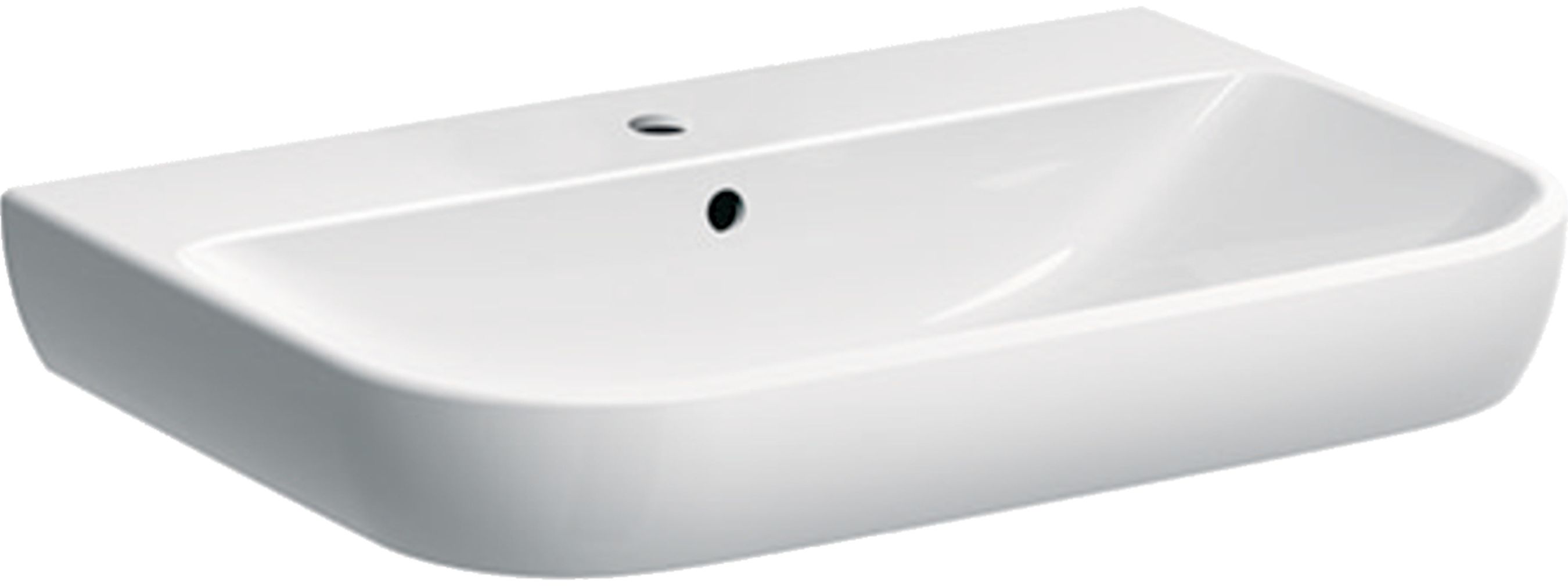 Geberit Smyle umywalka 70x48 cm ścienna prostokątna biała 500.248.01.1