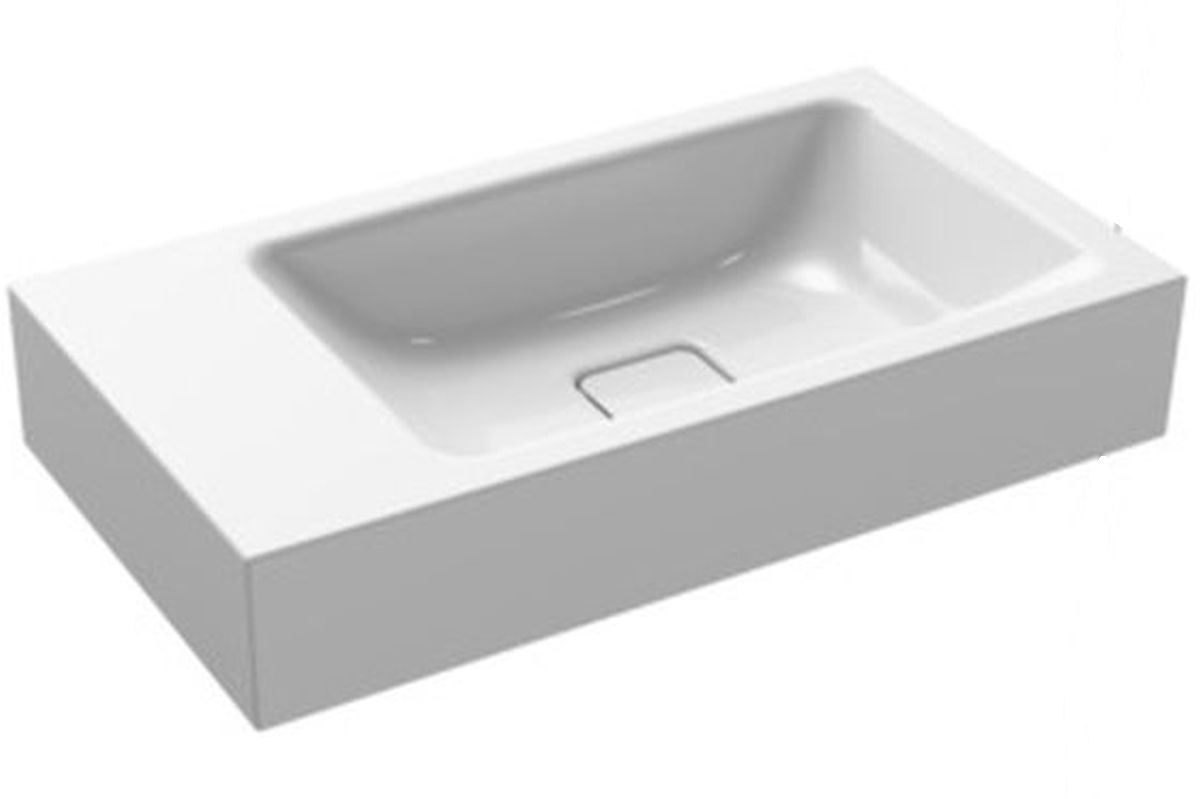 Kaldewei Cono umywalka 55x30 cm ścienna prostokątna lewa model 3073 biała 908006433001