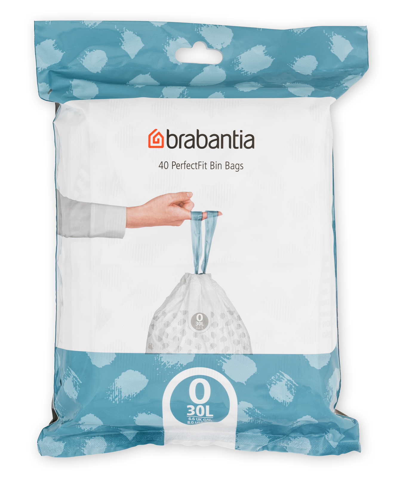 Brabantia PerfectFit worki na śmieci 30 l (40 szt) biały 124846