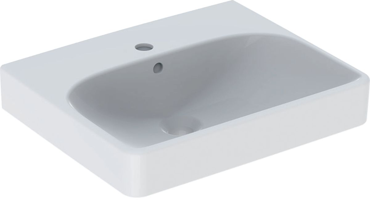 Geberit Smyle Square umywalka 50x41 cm ścienna prostokątna biała 500.256.01.1