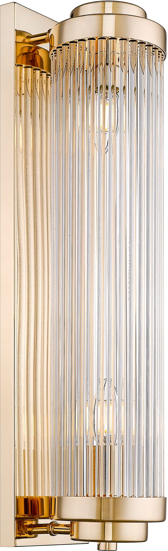 Zuma Line Sergio kinkiet 2x60W złoty/szkło przezroczyste W0528-02M-F7AC - Wysyłka w 24h