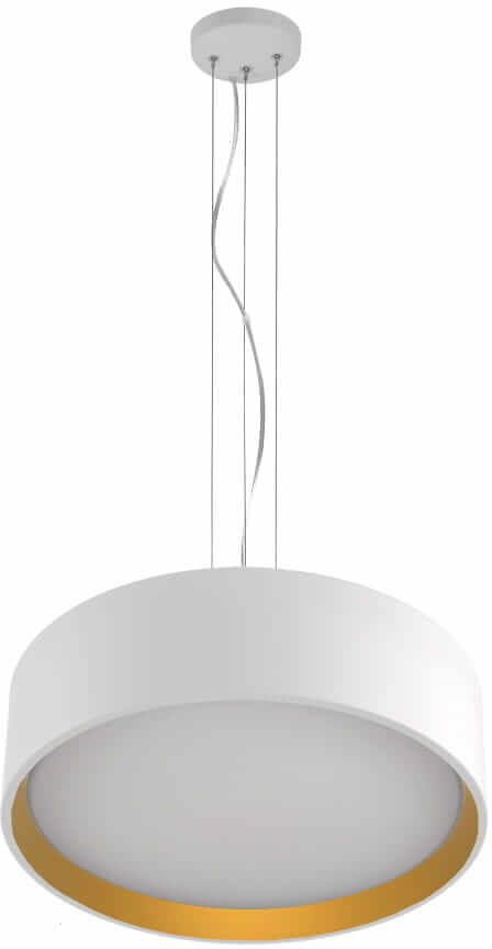 Light Prestige Hudson lampa wisząca 1x36W LED biała/złota LP-043/1PWH/GD