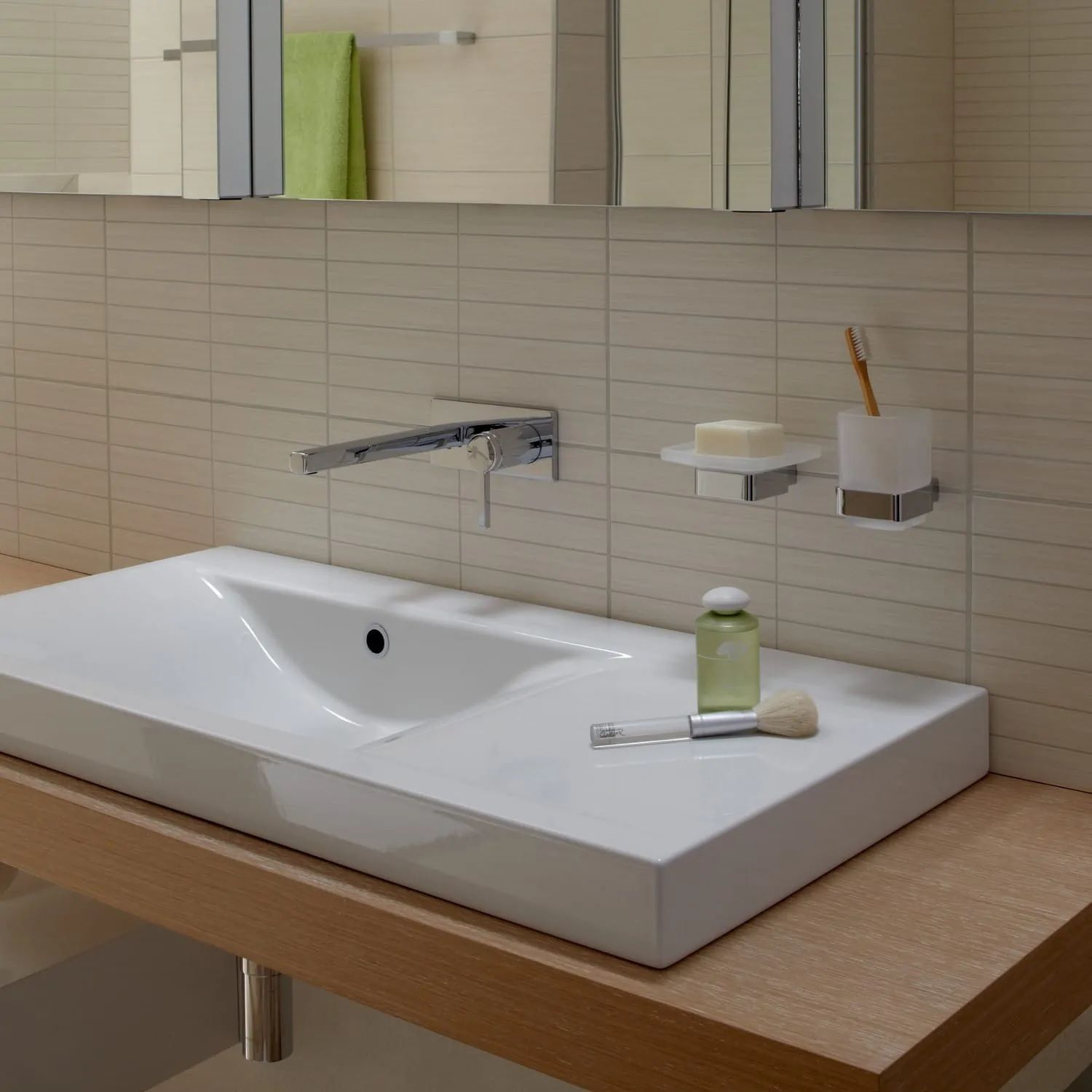 Emco Loft kubek do mycia zębów chrom/szkło satynowane 052000100