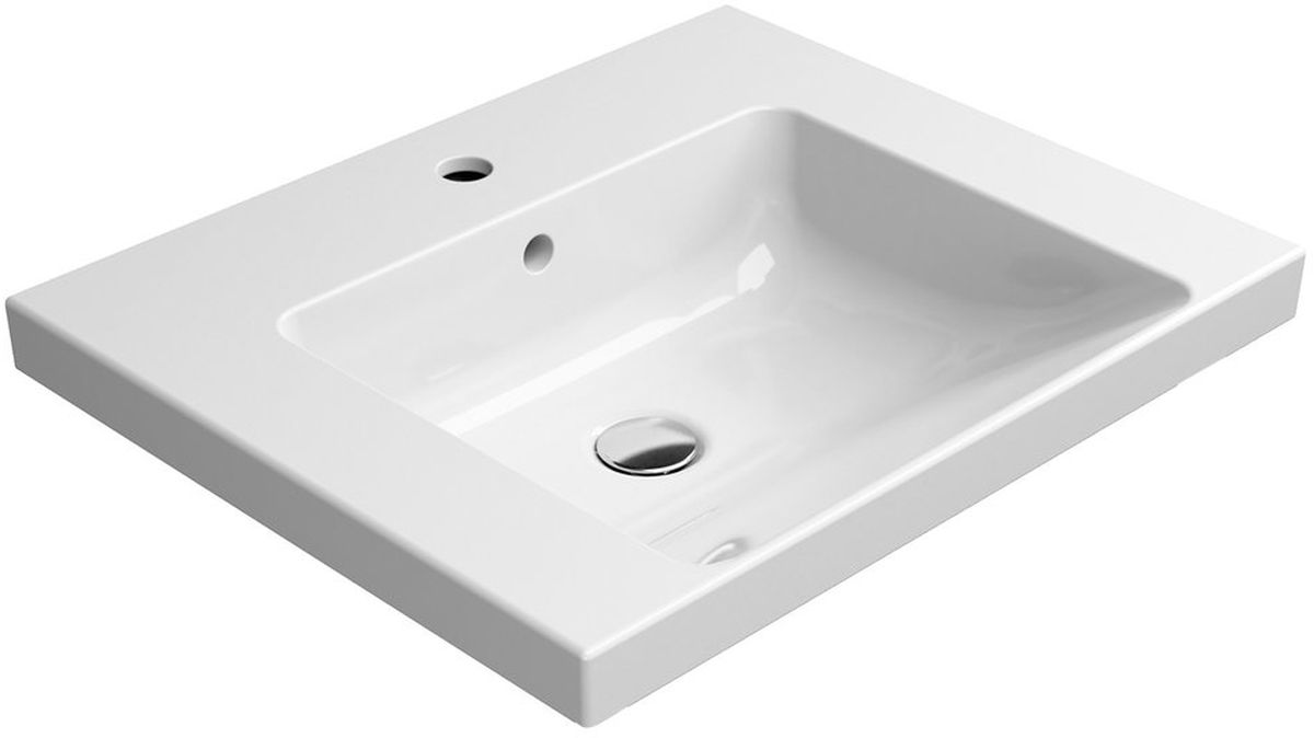 GSI Norm umywalka 60x50 cm prostokątna ścienna biała 8635111