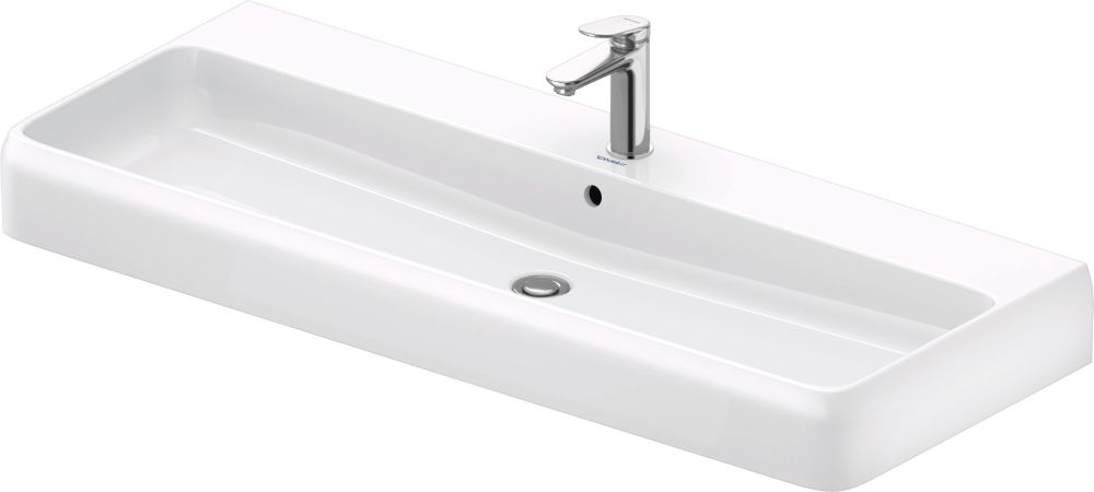 Duravit Qatego umywalka 120x47 cm meblowa prostokątna HygieneGlaze biały połysk 2382122027