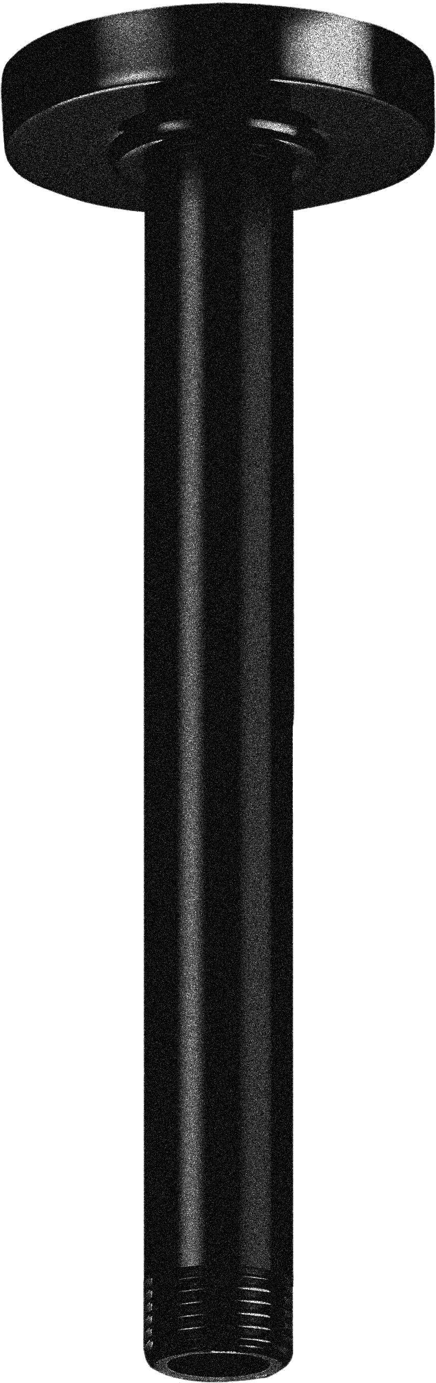Roca ramię prysznicowe sufitowe 20 cm szczotkowana czerń tytanowa A5B0550NM0