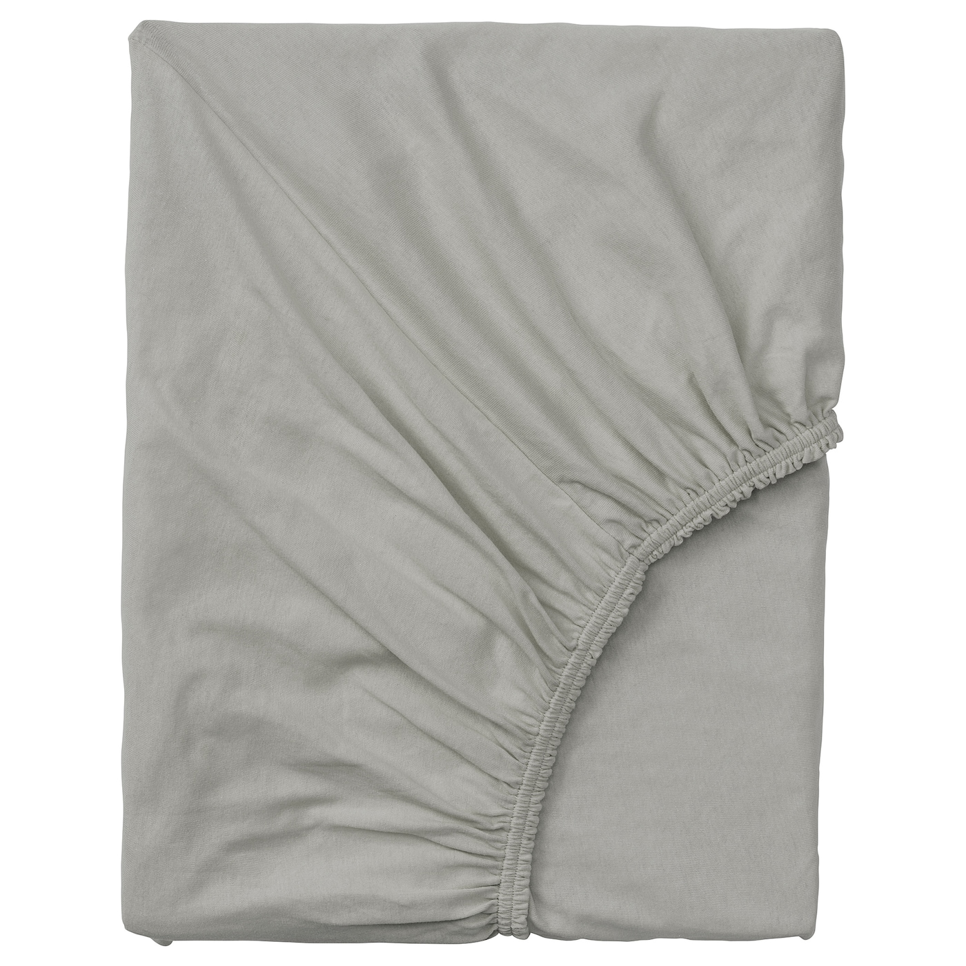 IKEA VÅRVIAL prześcieradło z gumką na leżankę, jasnoszary, 80x200 cm