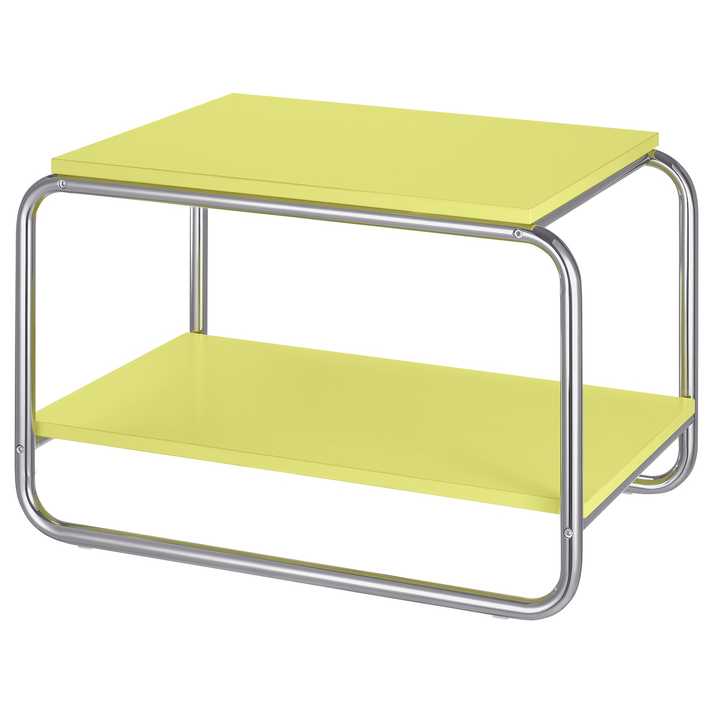 IKEA BAGGBODA stolik, jasnożółty, 71x50 cm