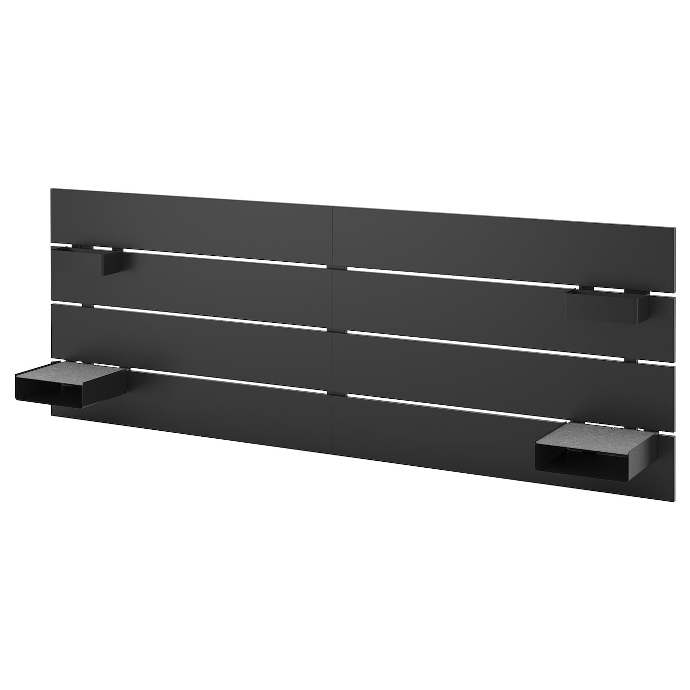 IKEA NORDLI zagłówek, antracyt, 140/160 cm