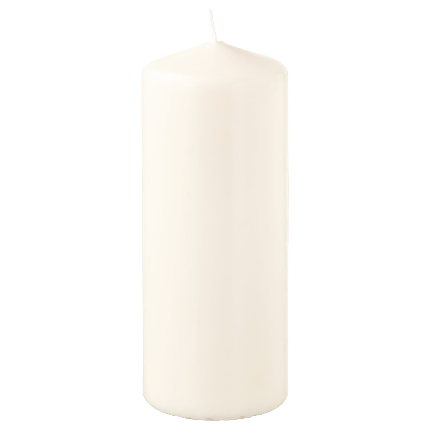 IKEA FENOMEN bezzapachowa świeca blokowa, naturalny, 14 cm