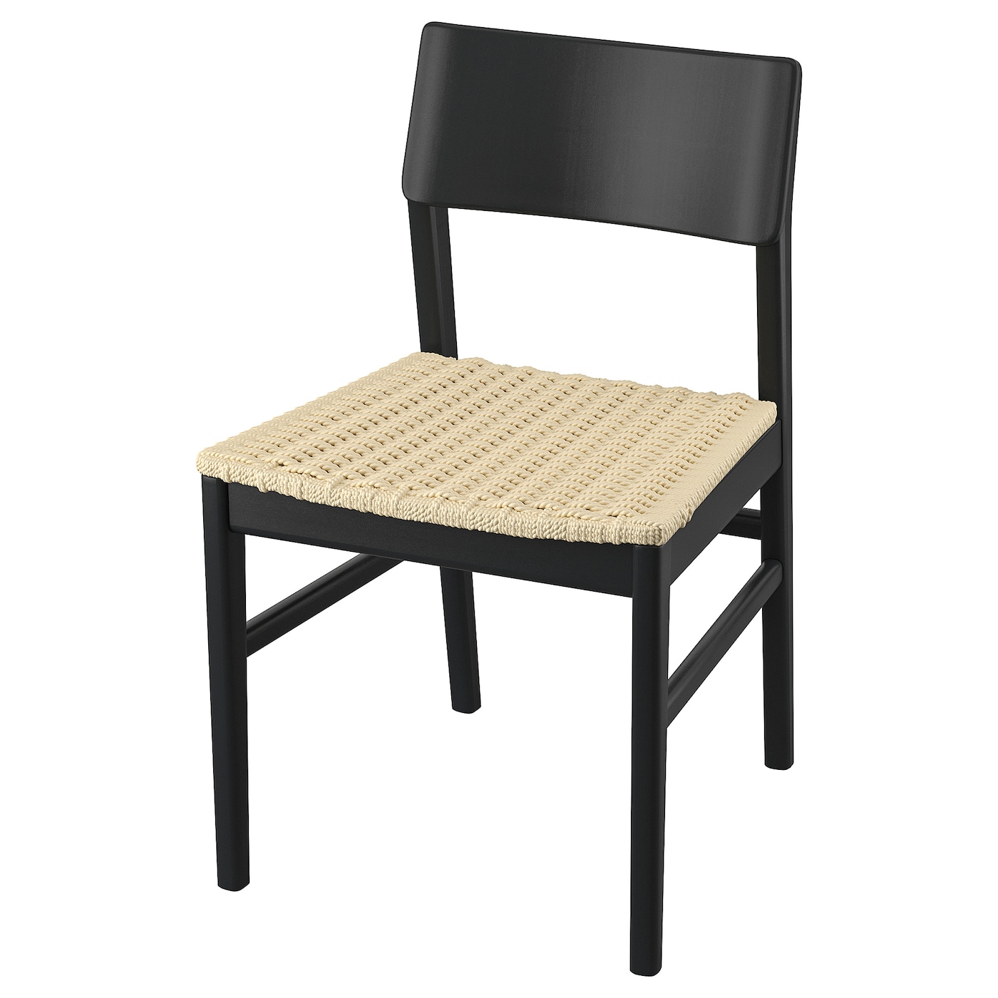 IKEA SKANSNÄS krzesło, czarny buk, Głębokość: 51 cm