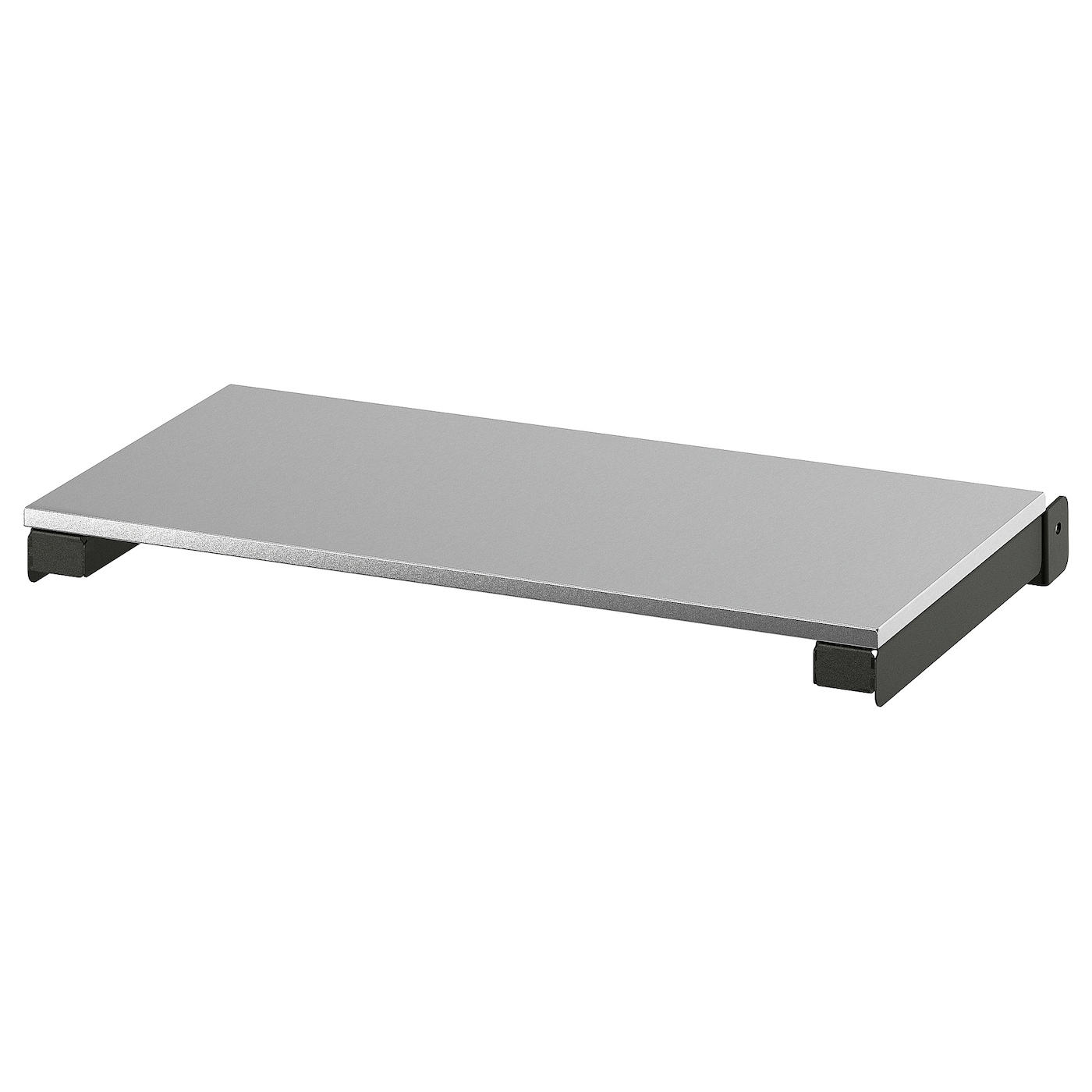 IKEA GRILLSKÄR stolik, na zewnątrz, czarny stal nierdz/zewnętrzne, 30x61 cm