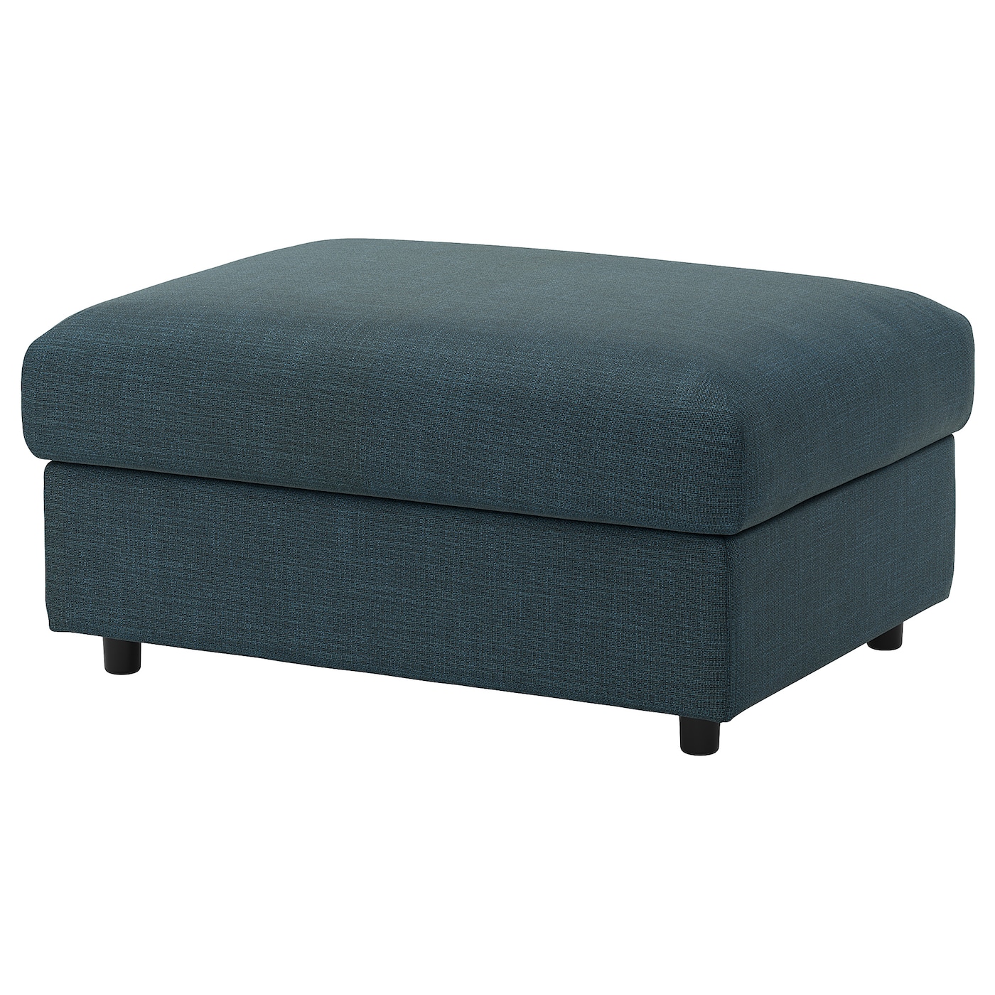 IKEA VIMLE podnóżek ze schowkiem, Hillared granatowy, Długość: 98 cm