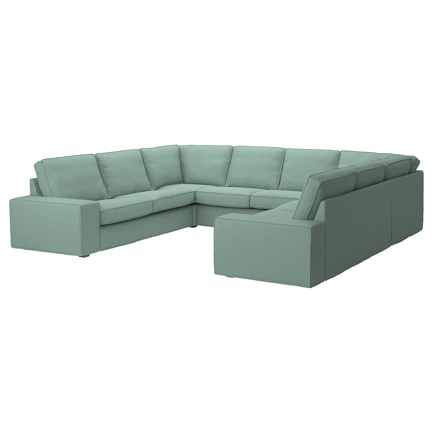 IKEA KIVIK sofa w kształcie litery U, 6-osob, Tallmyra jasnozielony, Szerokość: 328 cm