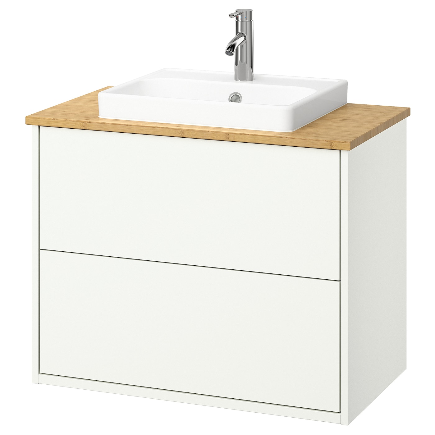 IKEA HAVBÄCK / ORRSJÖN szaf umyw z szufladami/umyw/bateria, biały, 82x49x71 cm