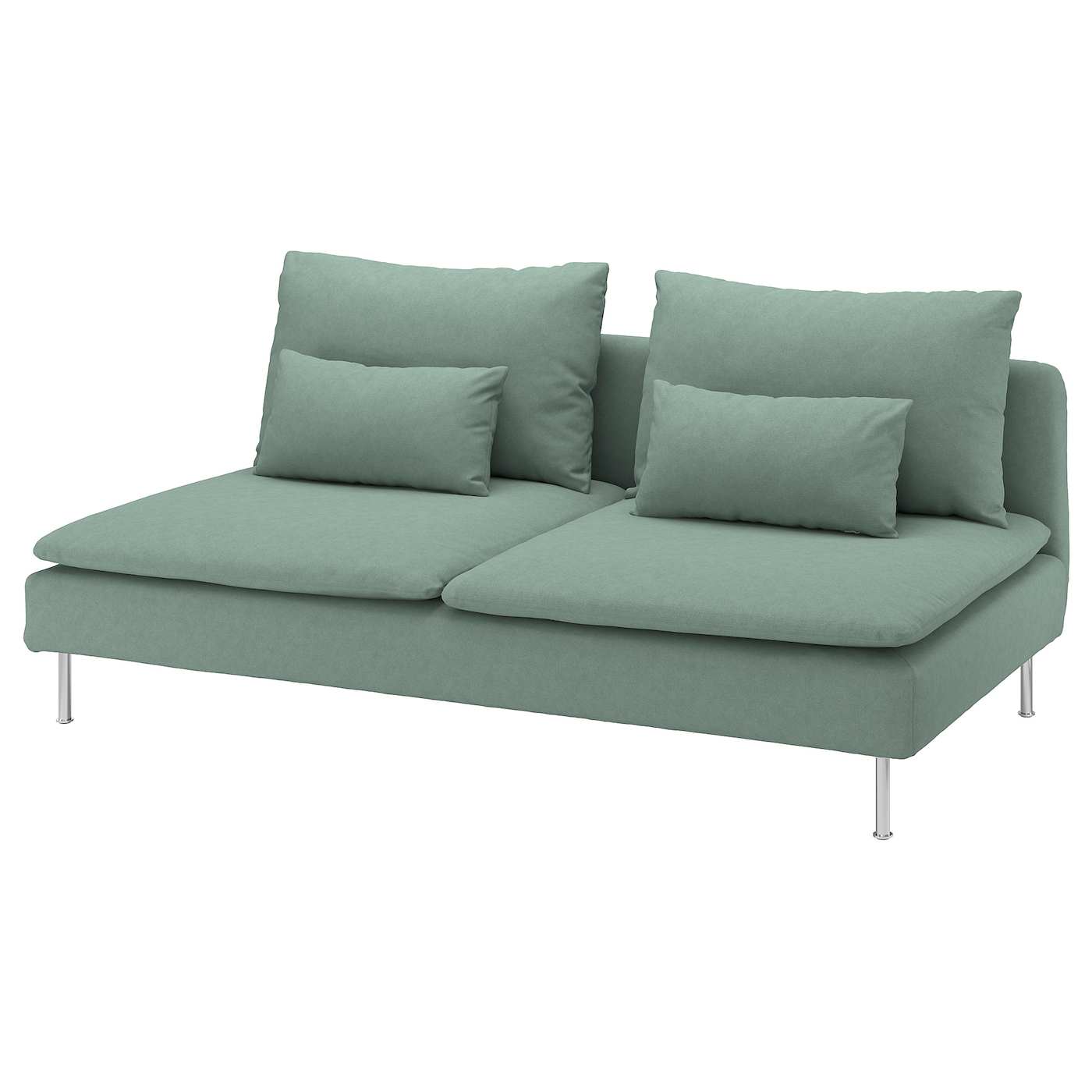 IKEA SÖDERHAMN sekcja 3-osobowa, Tallmyra jasnozielony, Szerokość: 186 cm