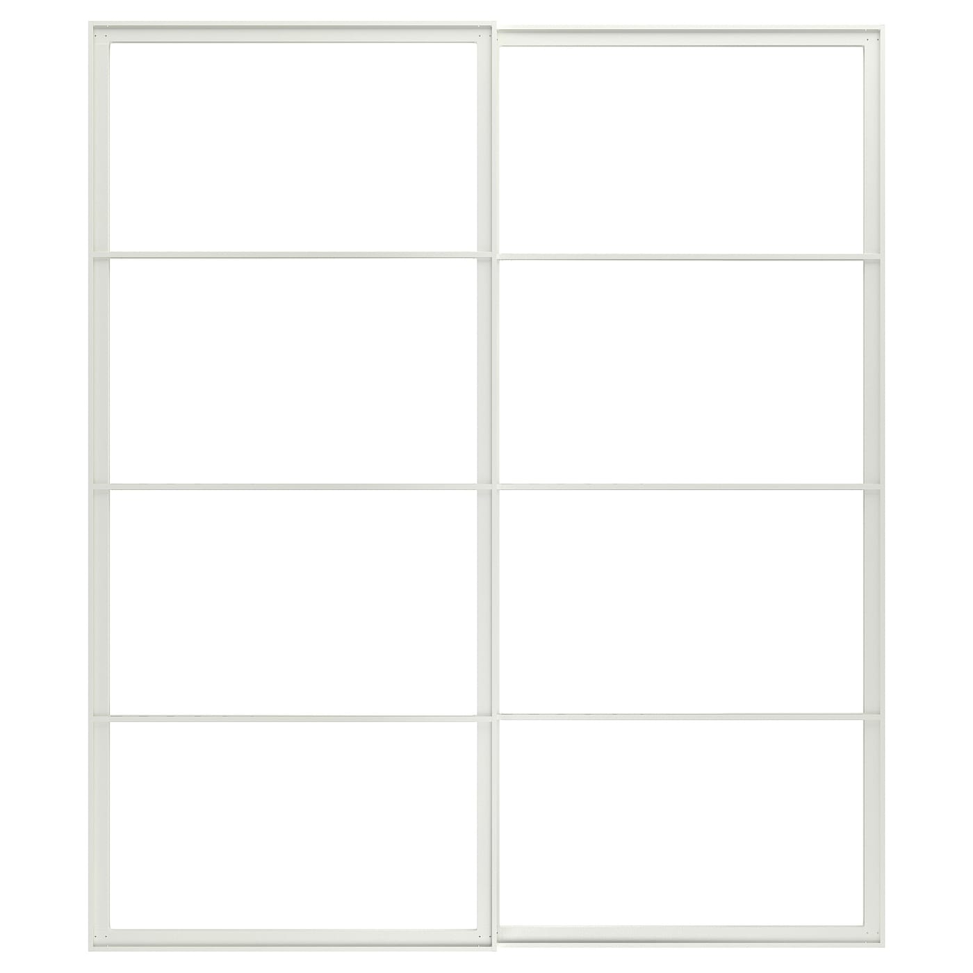 IKEA PAX obudowa drzwi przes. z prowadnicami, biały, 200x236 cm