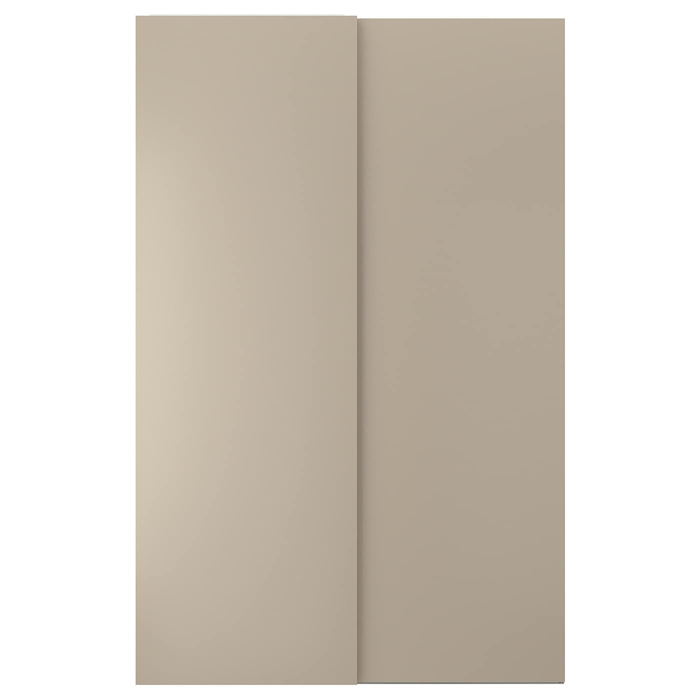 IKEA HASVIK Drzwi przesuwne, szarobeżowy, 150x236 cm