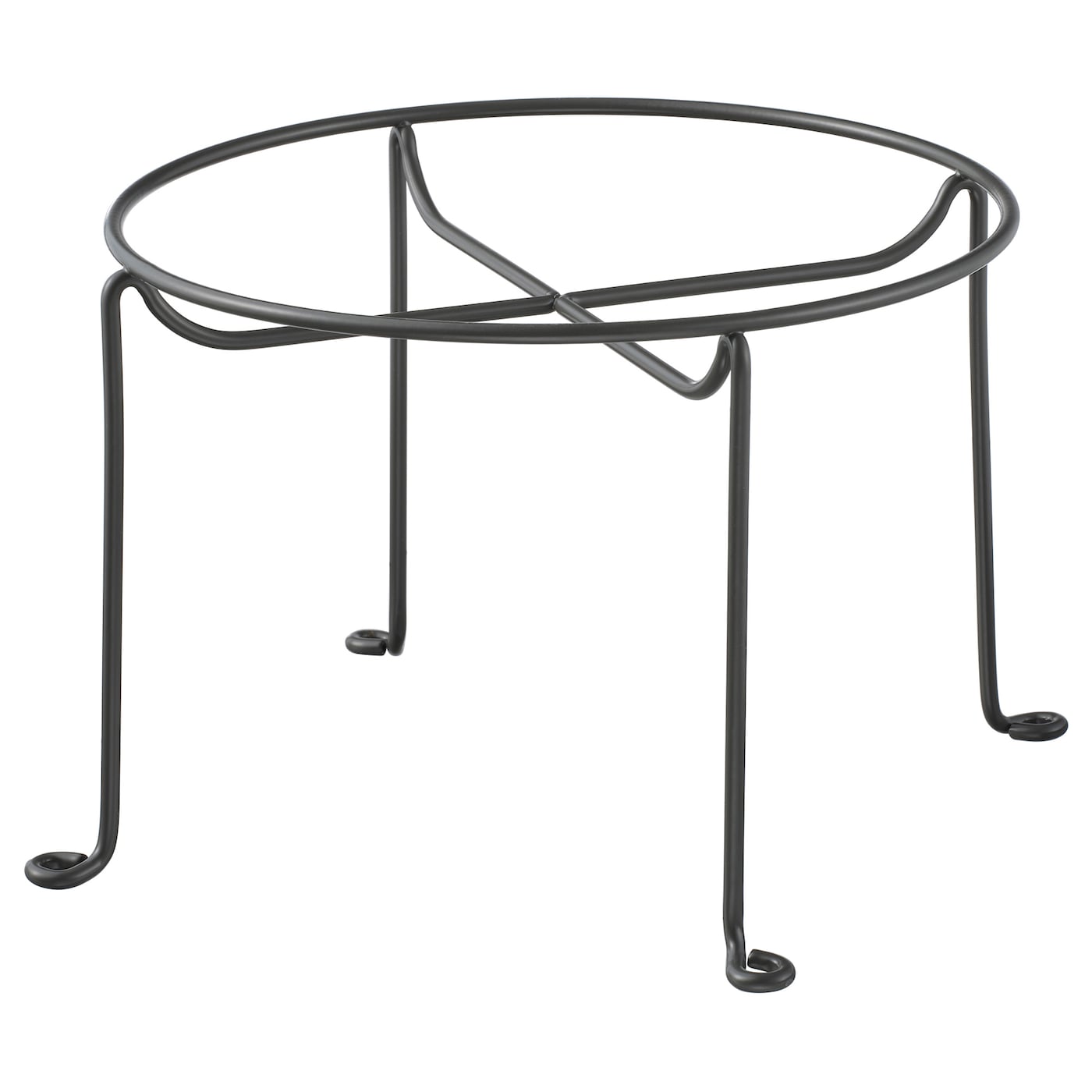 IKEA VARDAGEN stojak na słoik z kranem, ciemnoszary, Wysokość: 13.5 cm