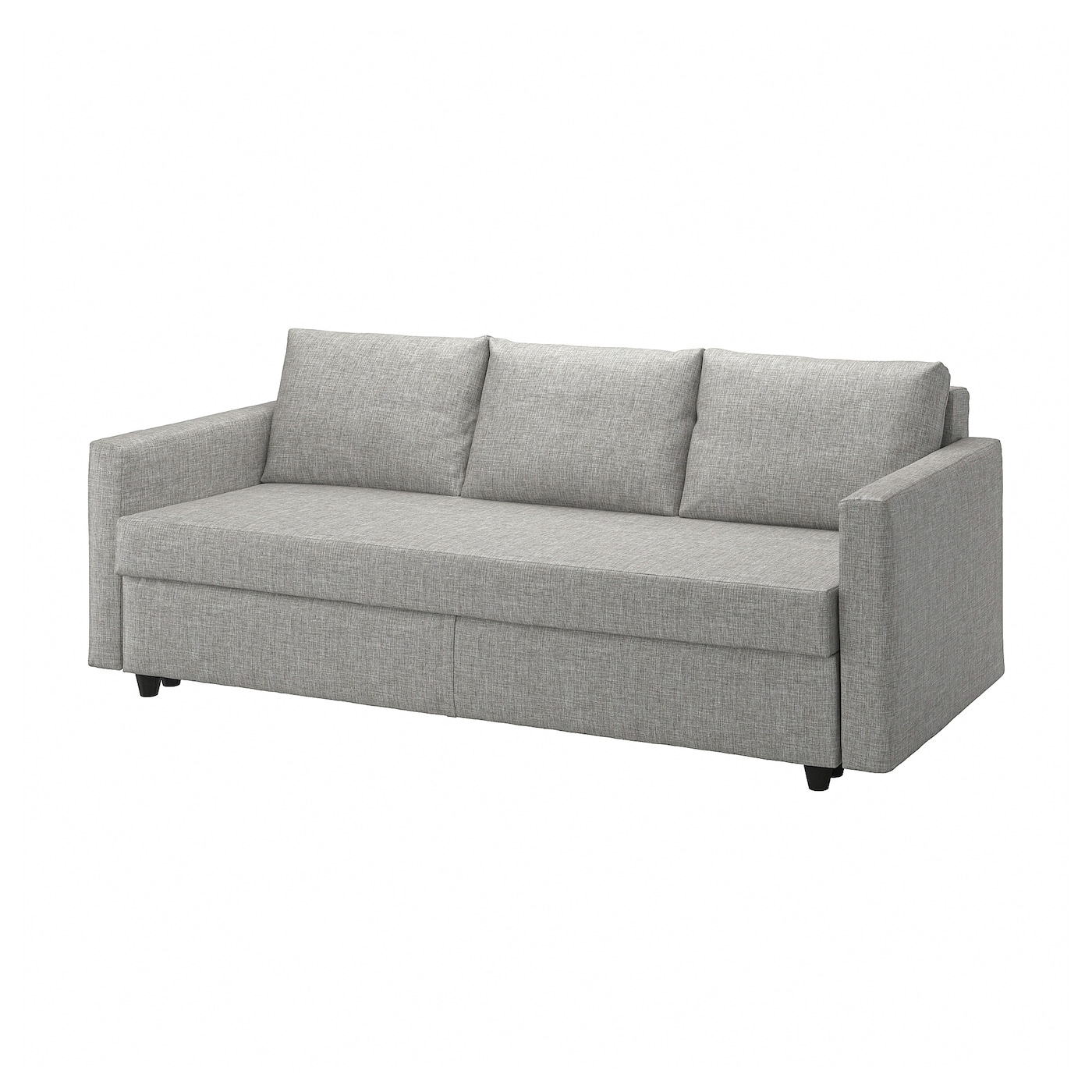 IKEA FRIHETEN sofa 3-osobowa, rozkładana, Faringe jasnoszary, Długość łóżka: 199 cm