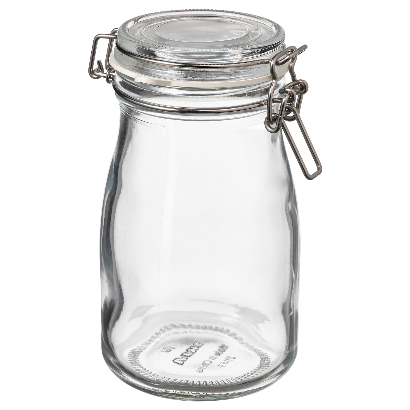 IKEA KORKEN słoik w kształcie butelki z pokr, szkło bezbarwne, 0.4 l
