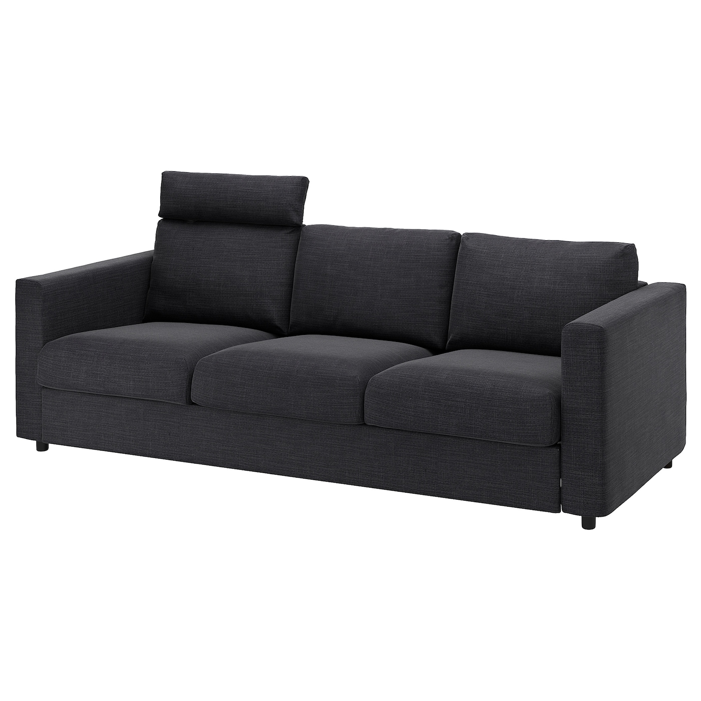 IKEA VIMLE sofa 3-osobowa, z zagłówkiem/Hillared antracyt, Wysokość z zagłówkiem: 103 cm