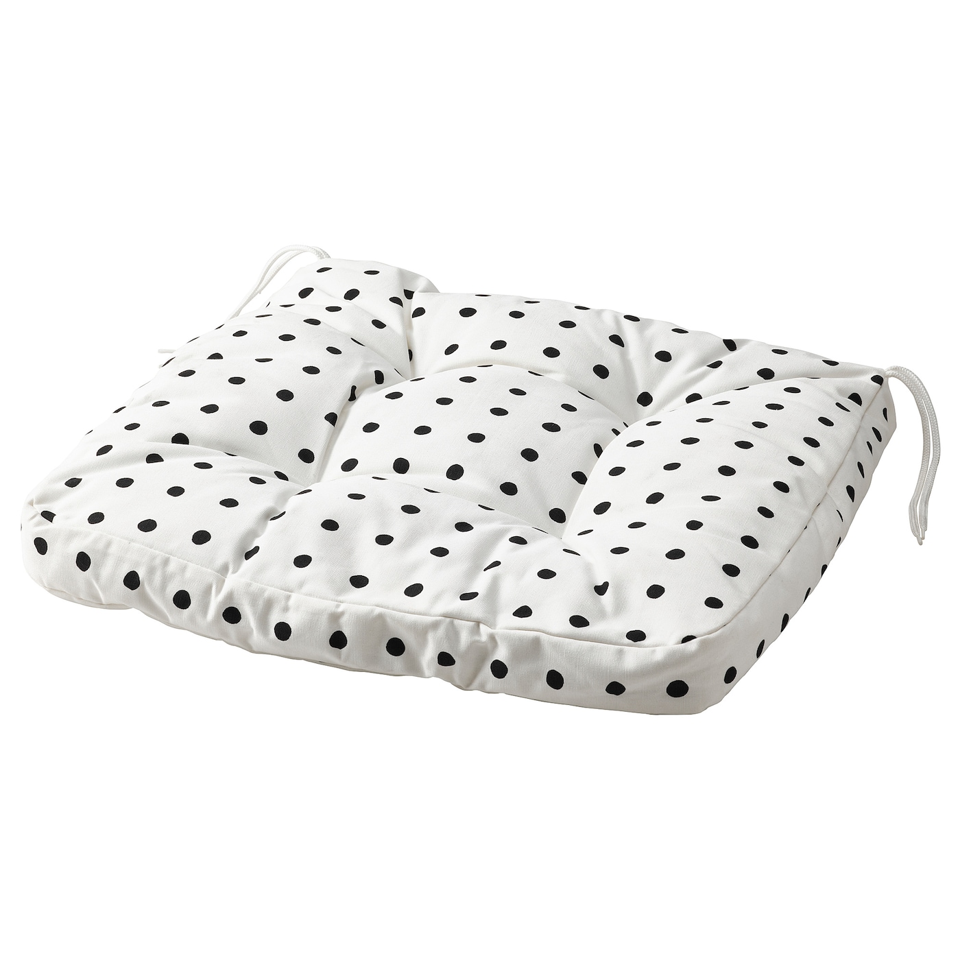 IKEA BJÖRKTRAST Poduszka na fotel dziecięcy, biały/czarny, Głębokość siedziska: 49 cm
