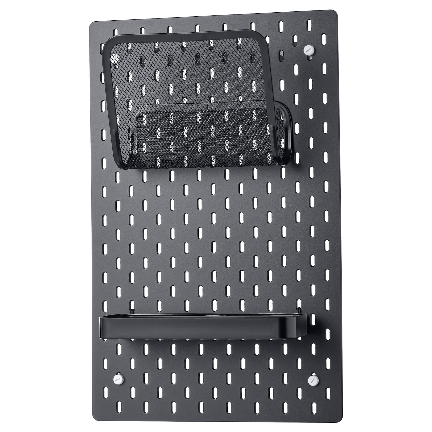 IKEA SKÅDIS tablica perforowana kombinacja, czarny, 36x56 cm