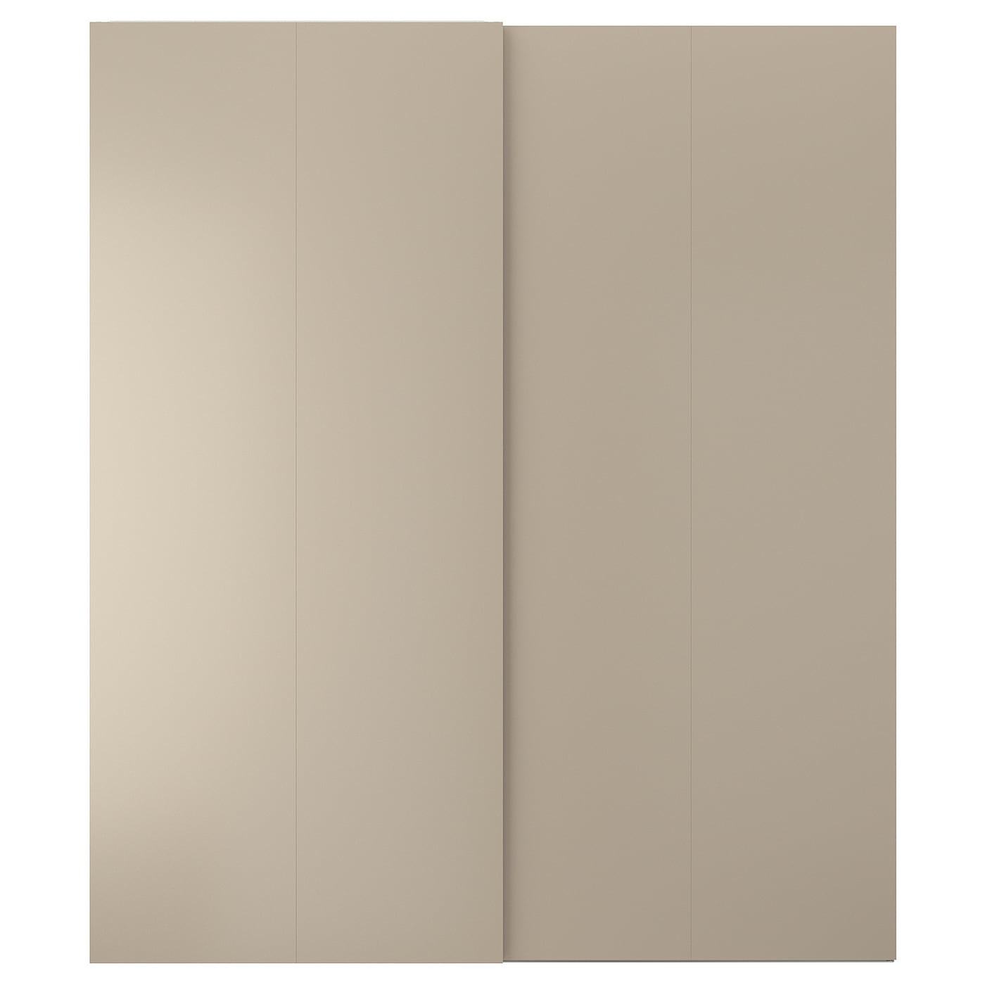 IKEA HASVIK Drzwi przesuwne, szarobeżowy, 200x236 cm