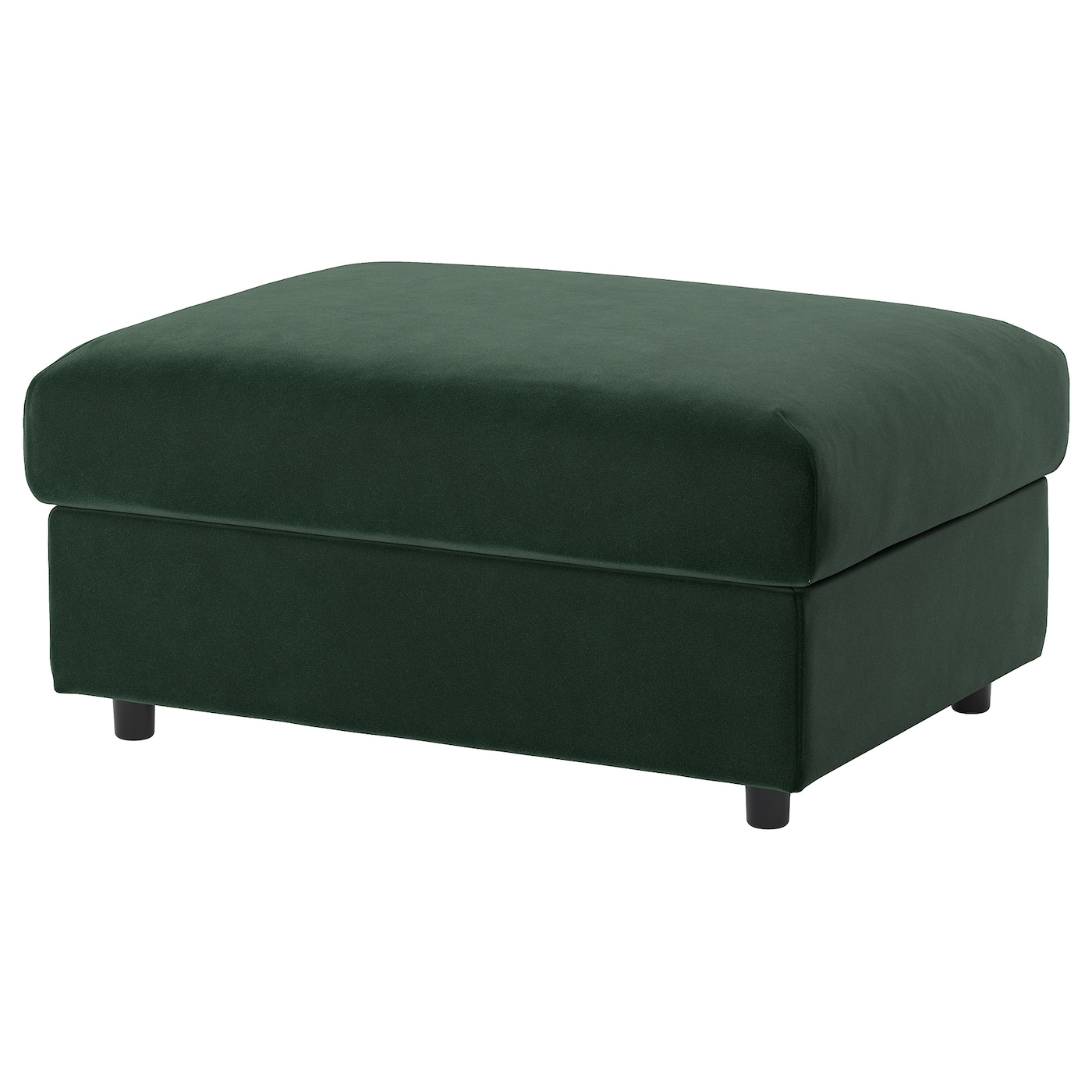 IKEA VIMLE podnóżek ze schowkiem, Djuparp ciemnozielony, Długość: 98 cm