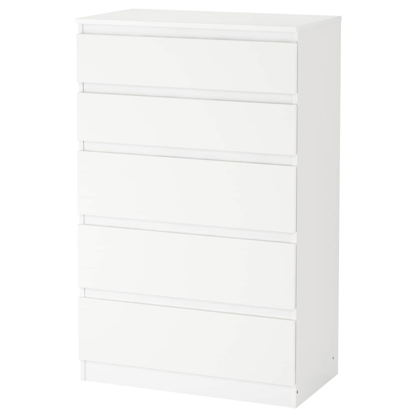 IKEA KULLEN komoda, 5 szuflad, biały, 70x112 cm