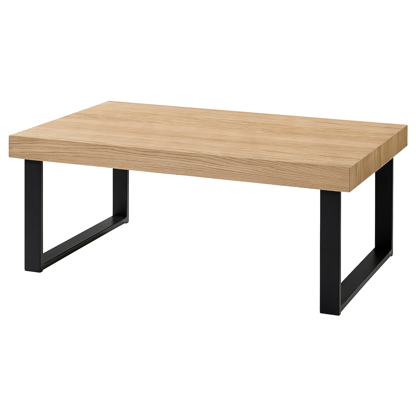 IKEA TARSELE stolik kawowy, okl dęb/czarny, 114x72 cm