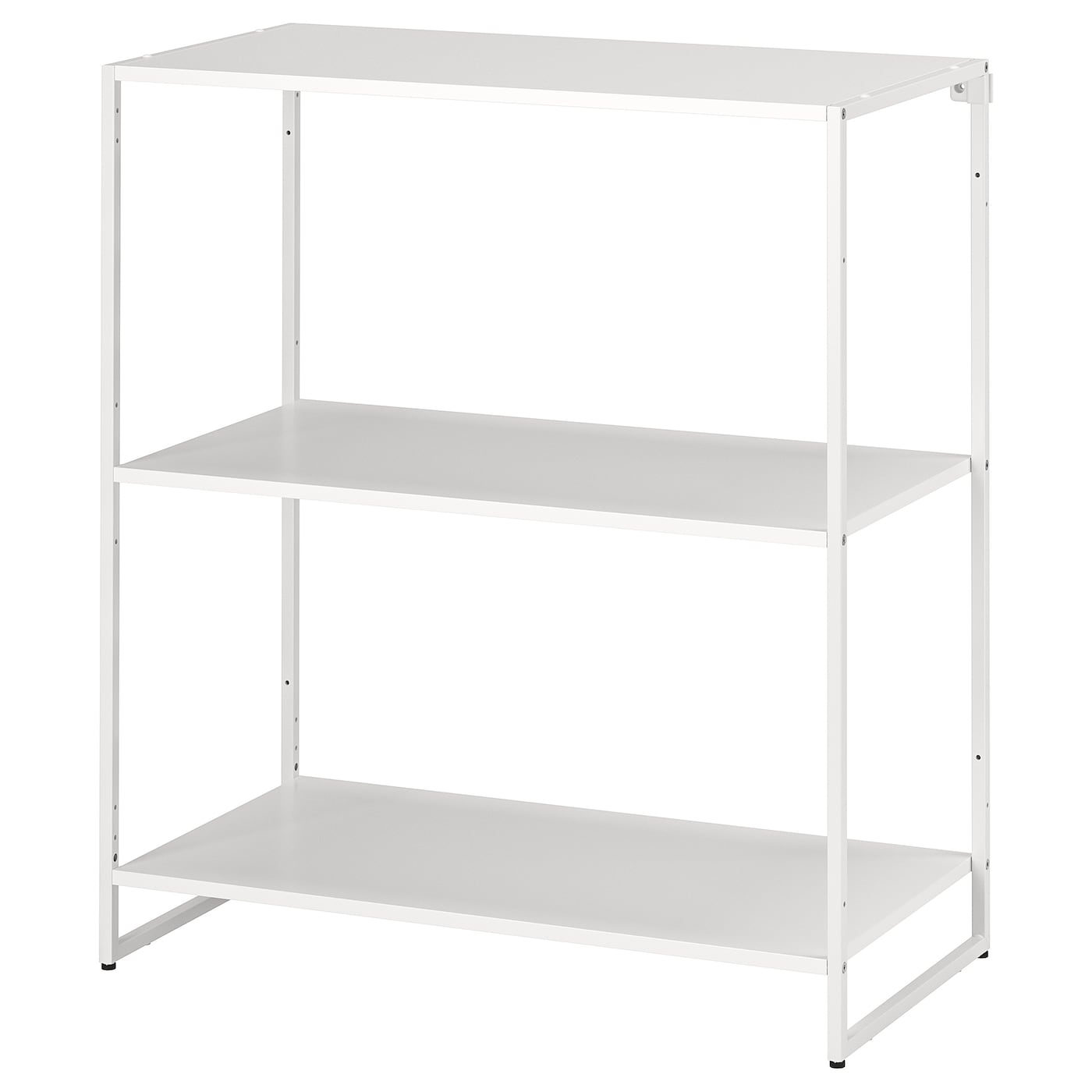 IKEA JOSTEIN regał, do wewnątrz/na zewnątrz/metal biały, 81x40x90 cm