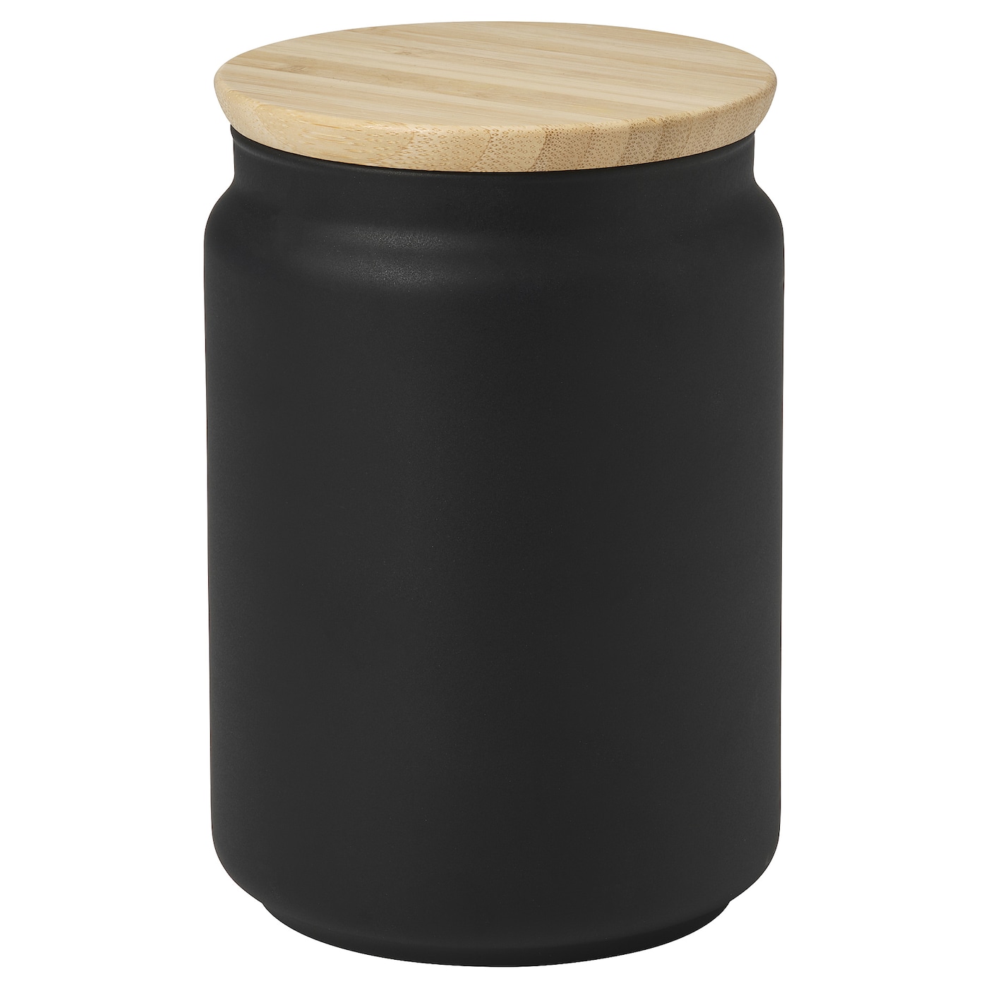 IKEA EKLATERA słoik z pokrywką, czarny, 1.1 l