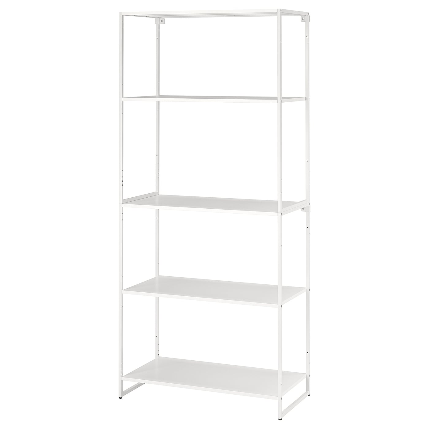 IKEA JOSTEIN regał, do wewnątrz/na zewnątrz/metal biały, 81x40x180 cm