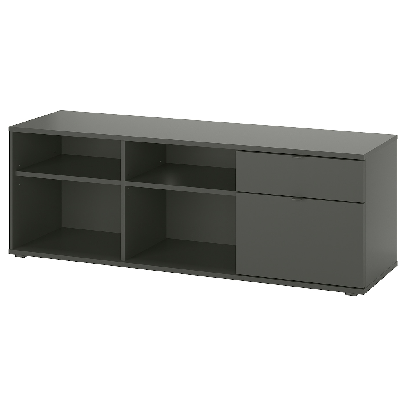 IKEA VIHALS szafka pod TV, ciemnoszary, 146x37x50 cm