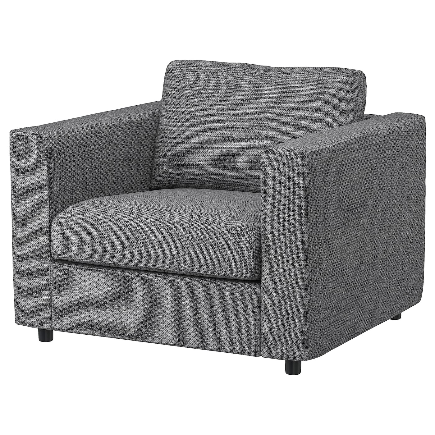 IKEA VIMLE fotel, Lejde szary-czarny, Szerokość: 101 cm