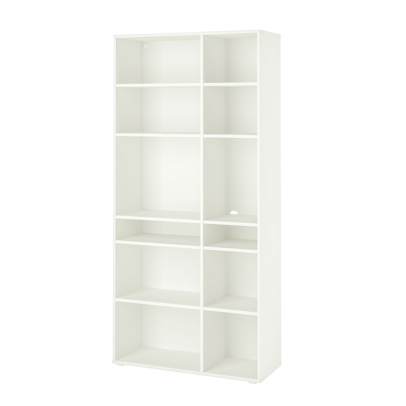 IKEA VIHALS regał 10 półek, biały, 95x37x200 cm