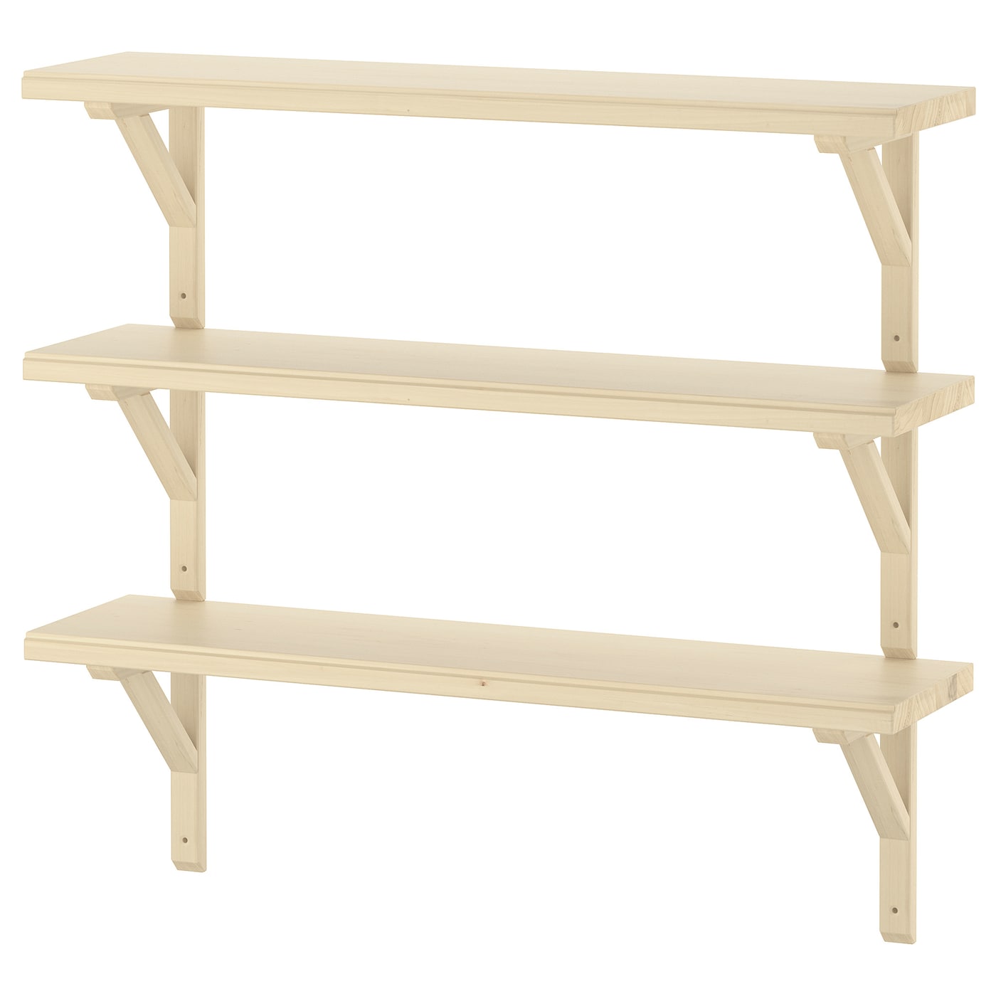 IKEA TRANHULT / SANDSHULT półka ścienna kombinacja, osika, 80x20 cm