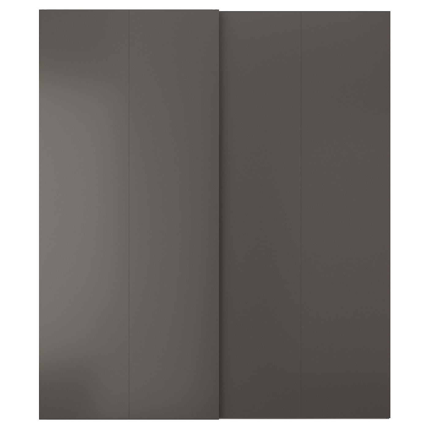 IKEA HASVIK Drzwi przesuwne, ciemnoszary, 200x236 cm