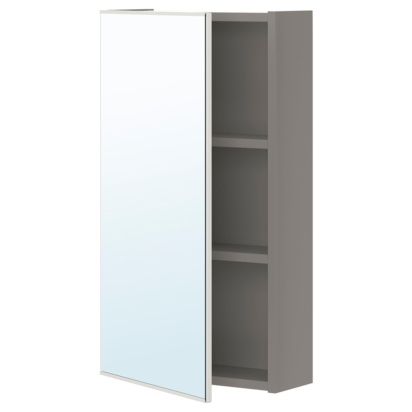 IKEA ENHET szafka z lustrem i drzwiami, szary, 40x17x75 cm