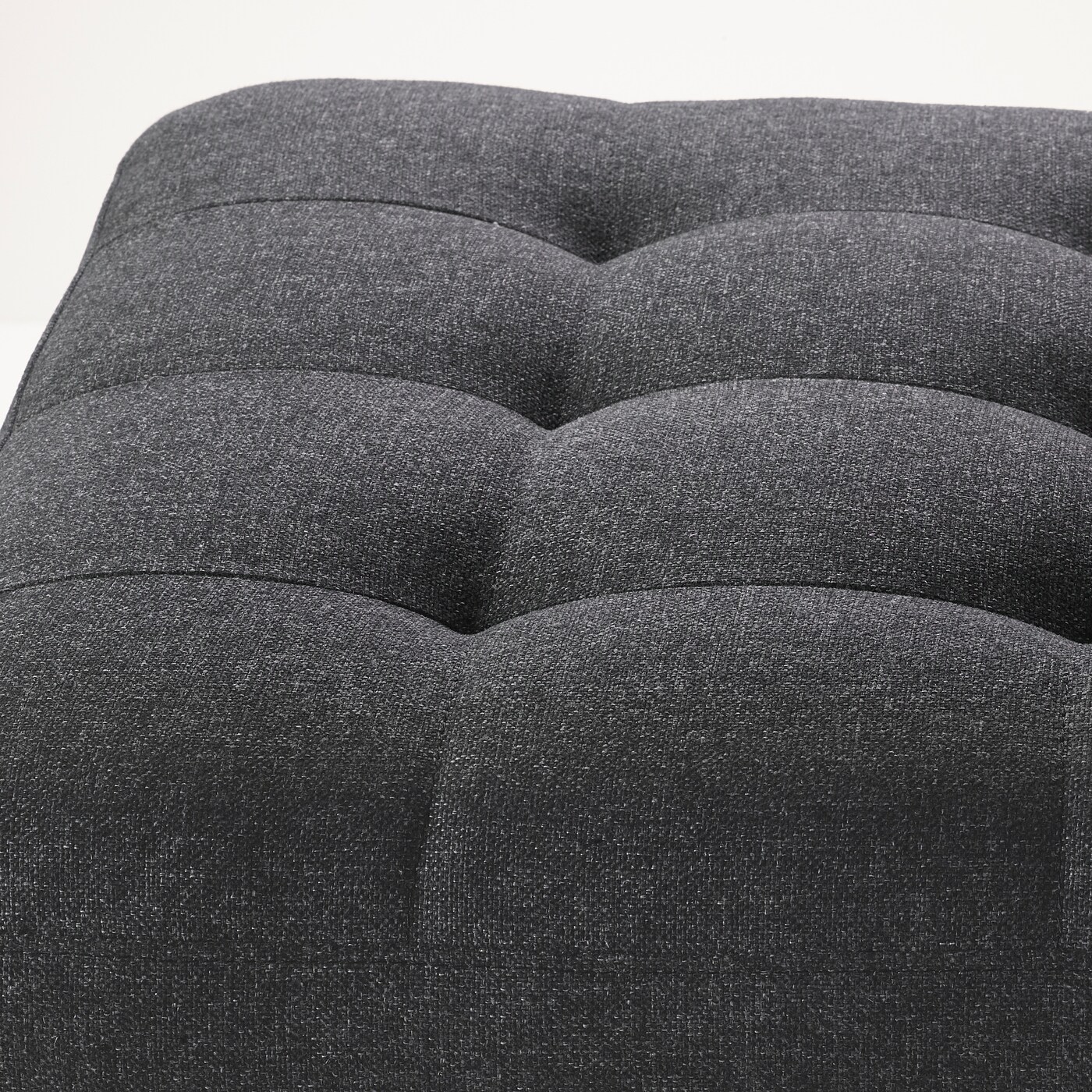 IKEA LANDSKRONA podnóżek, Gunnared ciemnoszary/drewno/czarny, Długość: 77 cm