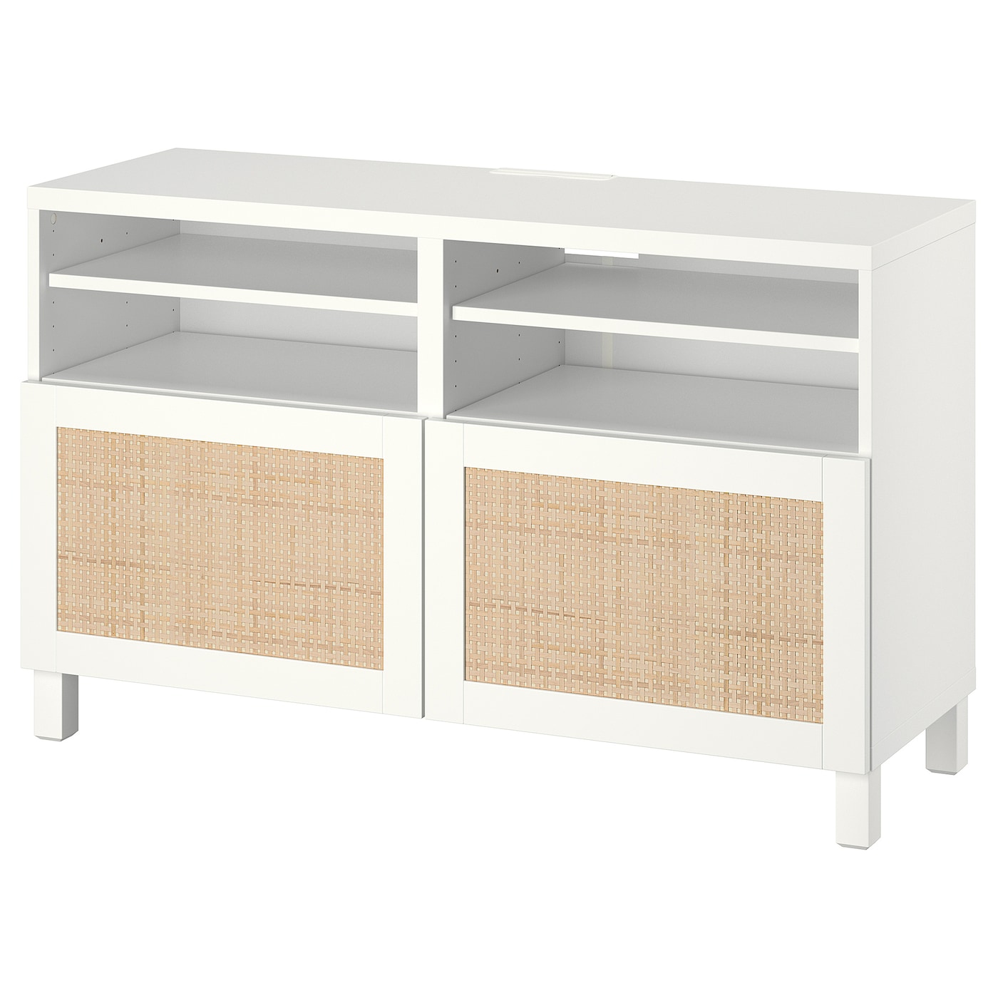 IKEA BESTÅ ława TV z drzwiami, biały/Studsviken/Stubbarp biały, 120x42x74 cm